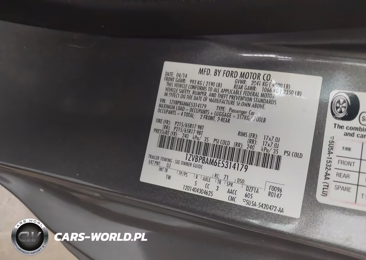 2014 Ford Mustang V6 VIN:1ZVBP8AM6E5314179 - 9