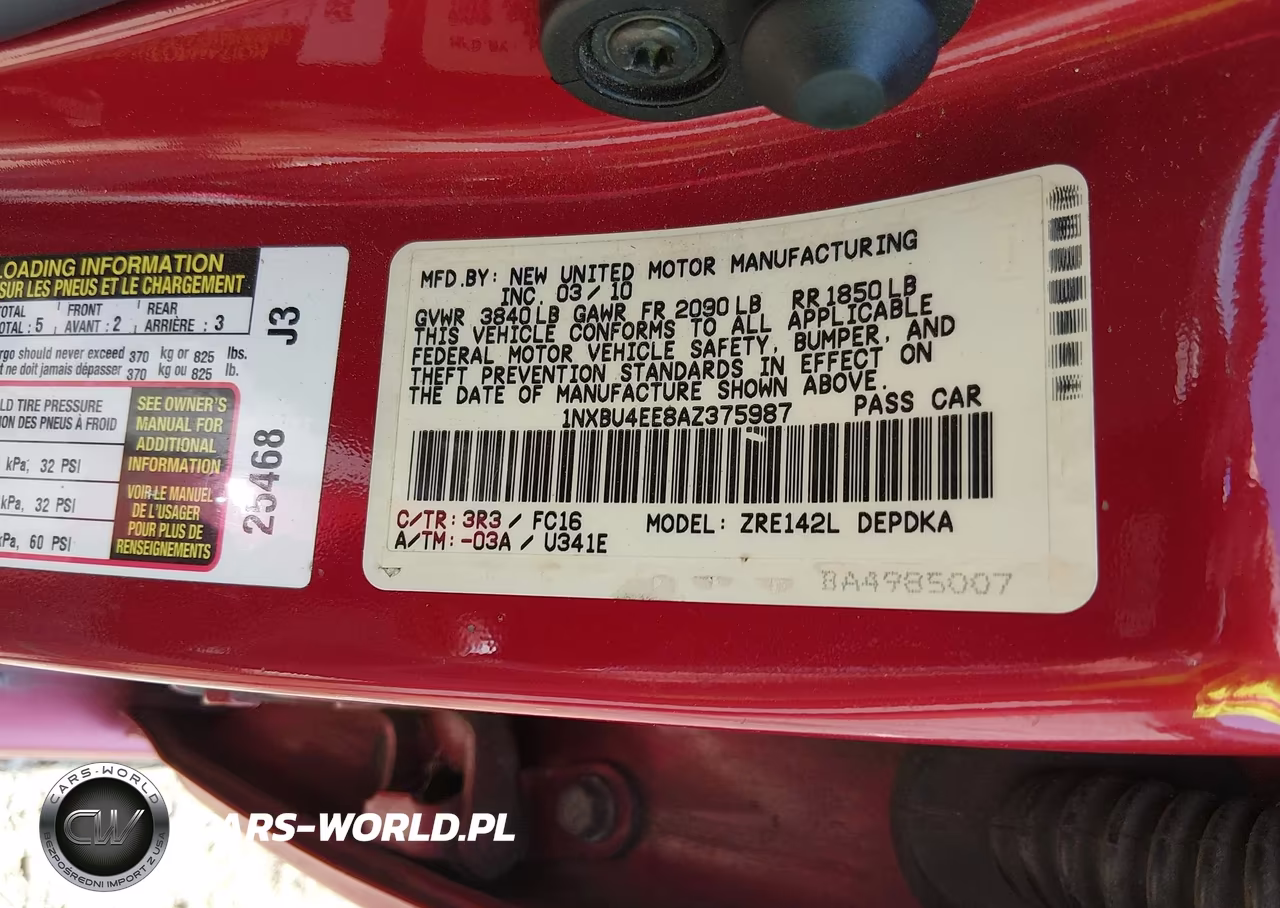 2010 Toyota Corolla Le VIN:1NXBU4EE8AZ375987 - 9