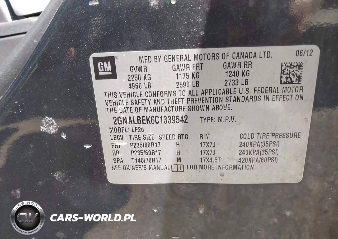 2012 Chevrolet Equinox Ls VIN:2GNALBEK6C1339542 - 9