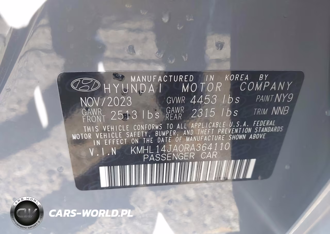 2024 Hyundai Sonata Sel VIN:KMHL14JA0RA364110 - 9