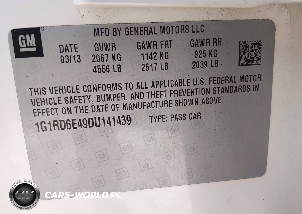 2013 Chevrolet Volt VIN:1G1RD6E49DU141439 - 9