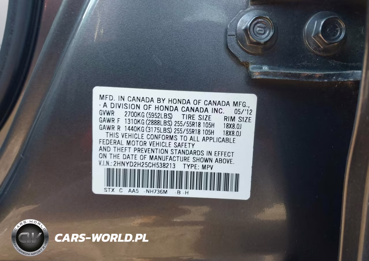 2012 Acura Mdx VIN:2HNYD2H25CH538213 - 9