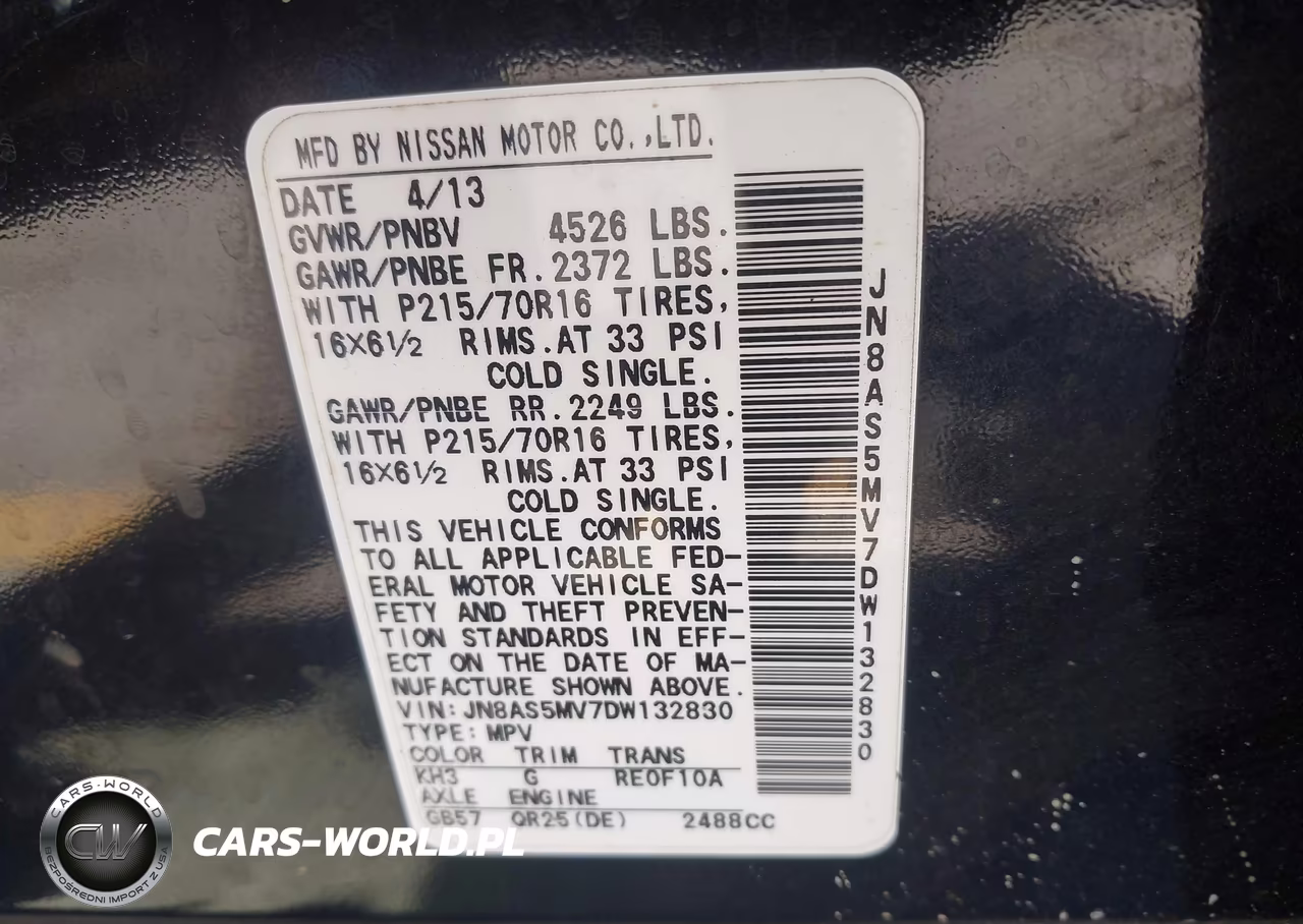 2013 Nissan Rogue S VIN:JN8AS5MV7DW132830 - 9