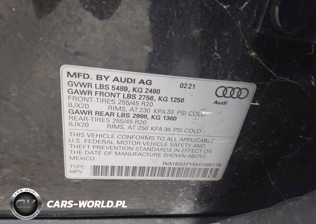 2021 Audi Q5 Premium Plus 45 Tfsi Quattro S Tronic VIN:WA1BAAFY5M2065178 - 9