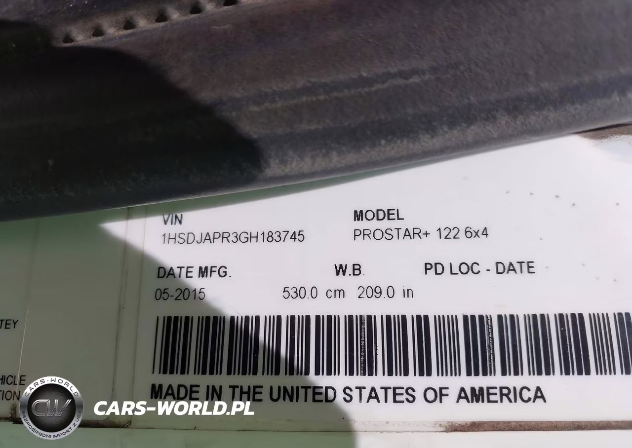2016 International Prostar VIN:1HSDJAPR3GH183745 - 8