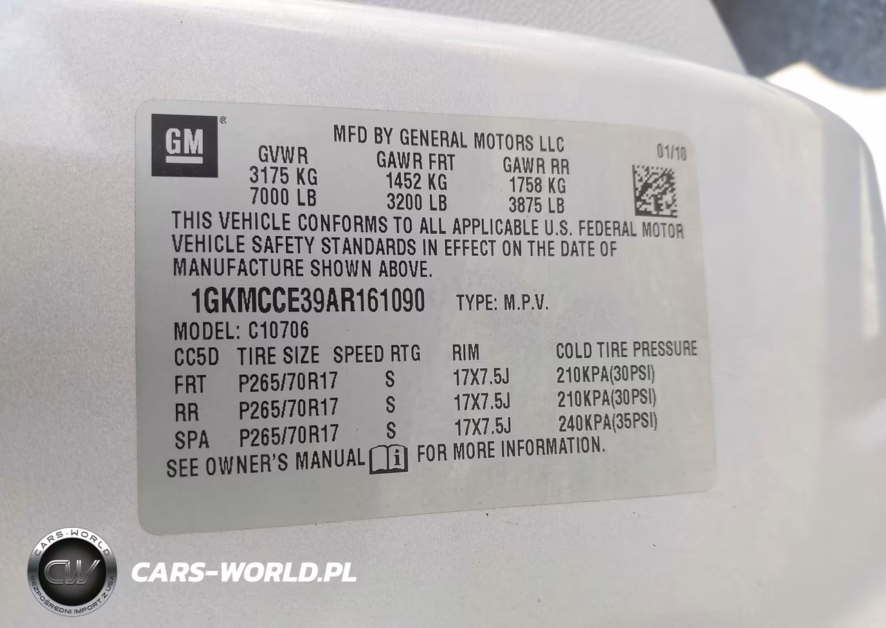 2010 GMC Yukon Slt VIN:1GKMCCE39AR161090 - 9