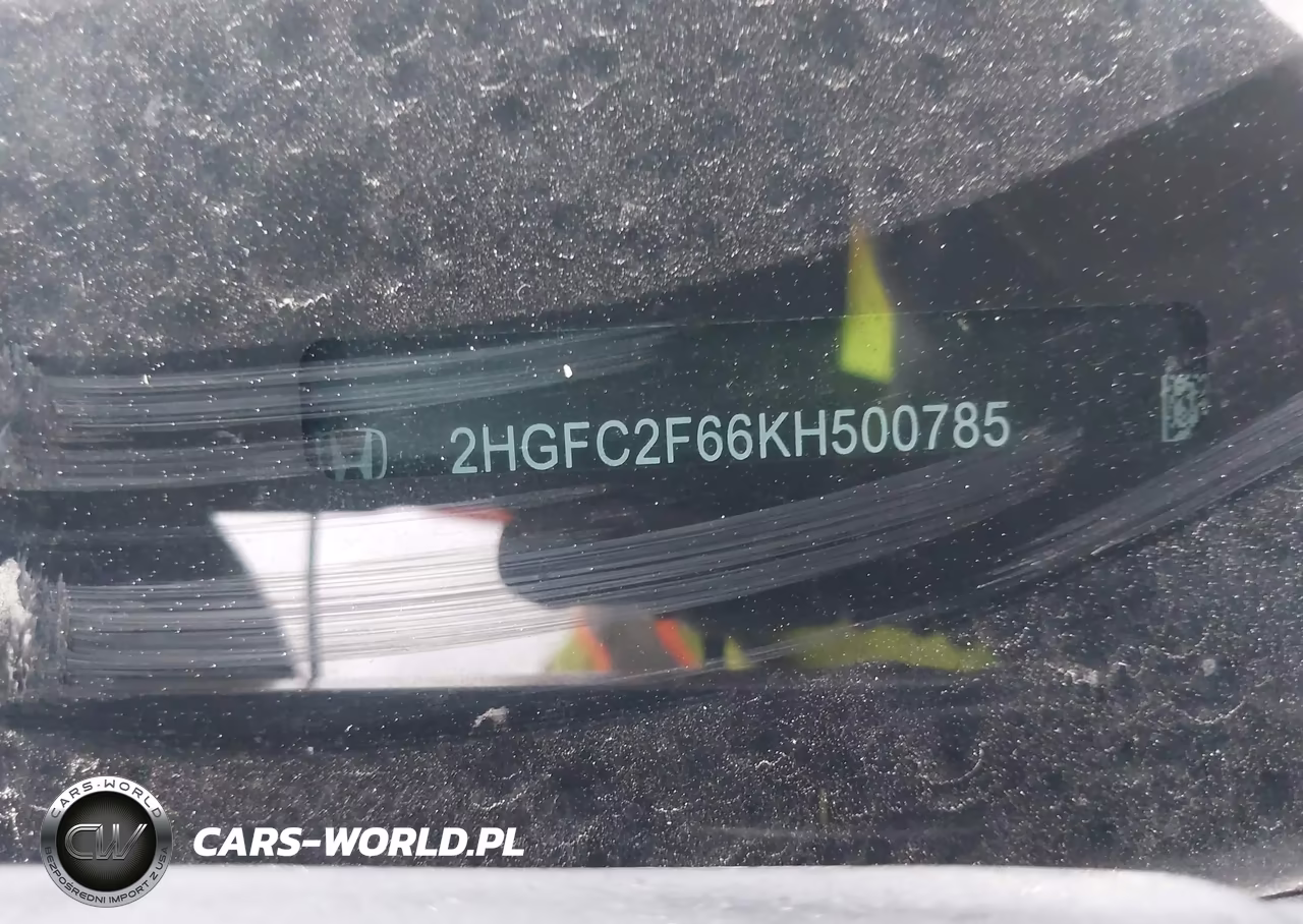 2019 Honda Civic Lx VIN:2HGFC2F66KH500785 - 9