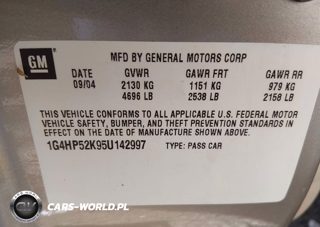 2005 Buick Lesabre Custom VIN:1G4HP52K95U142997 - 9