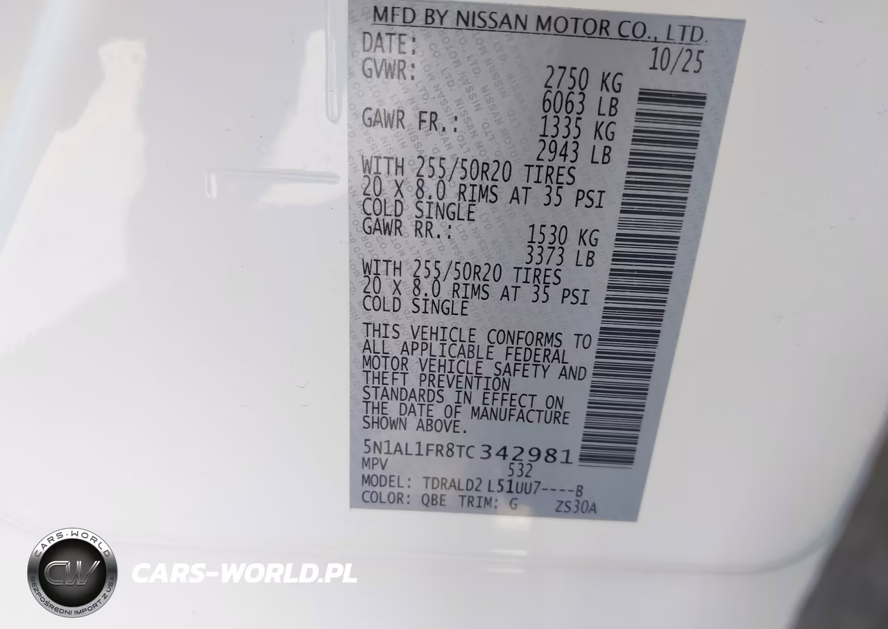 2026 Infiniti Qx60 Luxe VIN:5N1AL1FR8TC342981 - 9