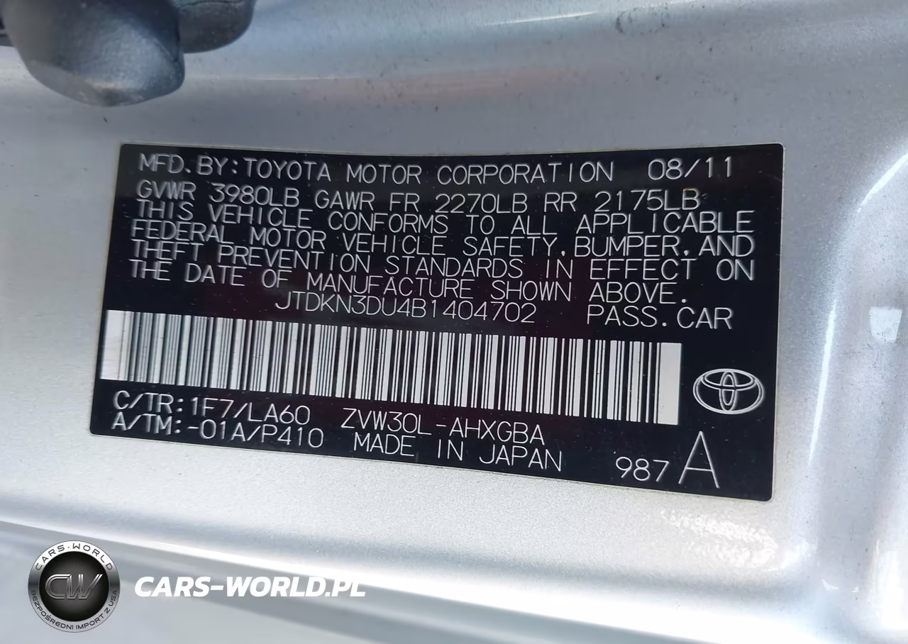 2011 Toyota Prius Four VIN:JTDKN3DU4B1404702 - 9