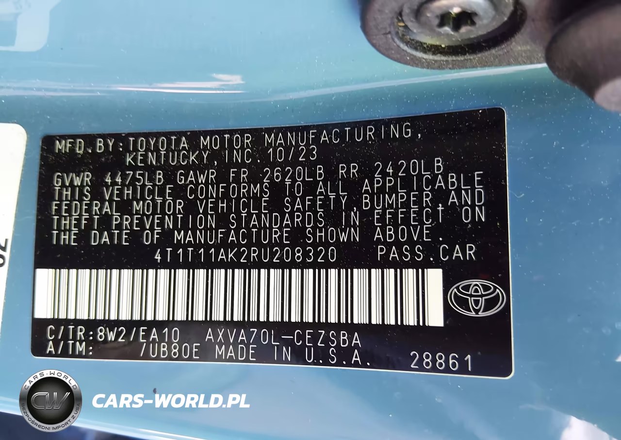 2024 Toyota Camry Se VIN:4T1T11AK2RU208320 - 9