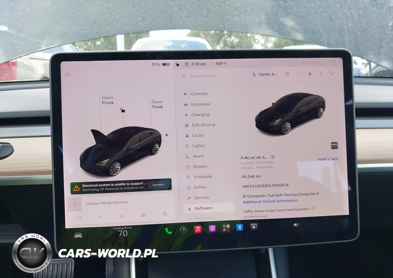 2020 Tesla Model 3 Long Range Dual Motor All-Wheel Drive VIN:5YJ3E1EBXLF600674 - 18
