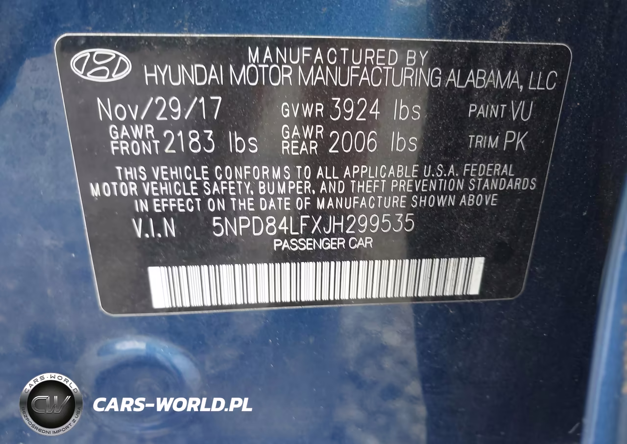 2018 Hyundai Elantra Limited VIN:5NPD84LFXJH299535 - 9