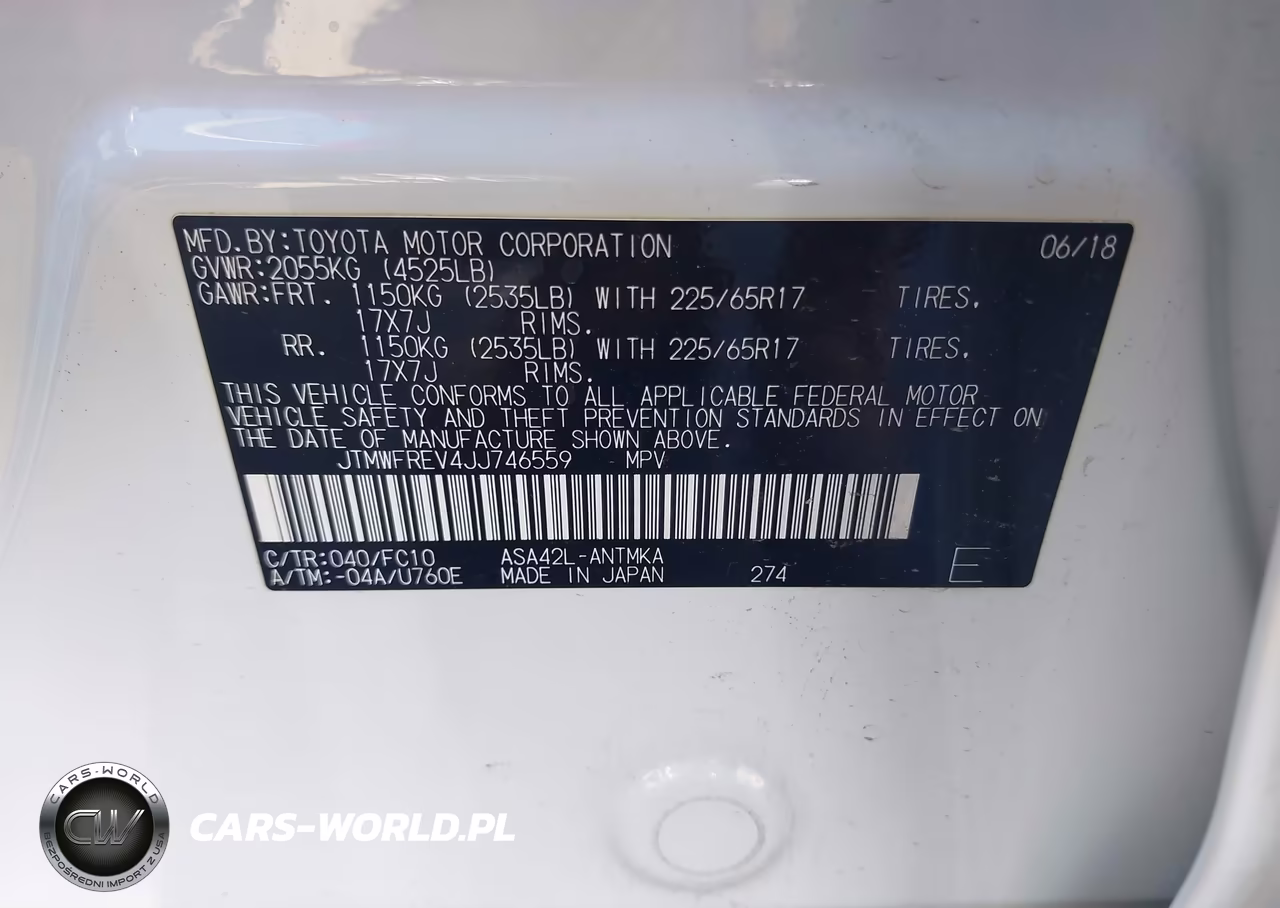 2018 Toyota Rav4 Xle VIN:JTMWFREV4JJ746559 - 9