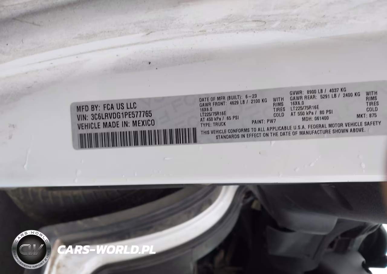 2023 Ram Promaster 2500 High Roof 159 Wb VIN:3C6LRVDG1PE577765 - 9