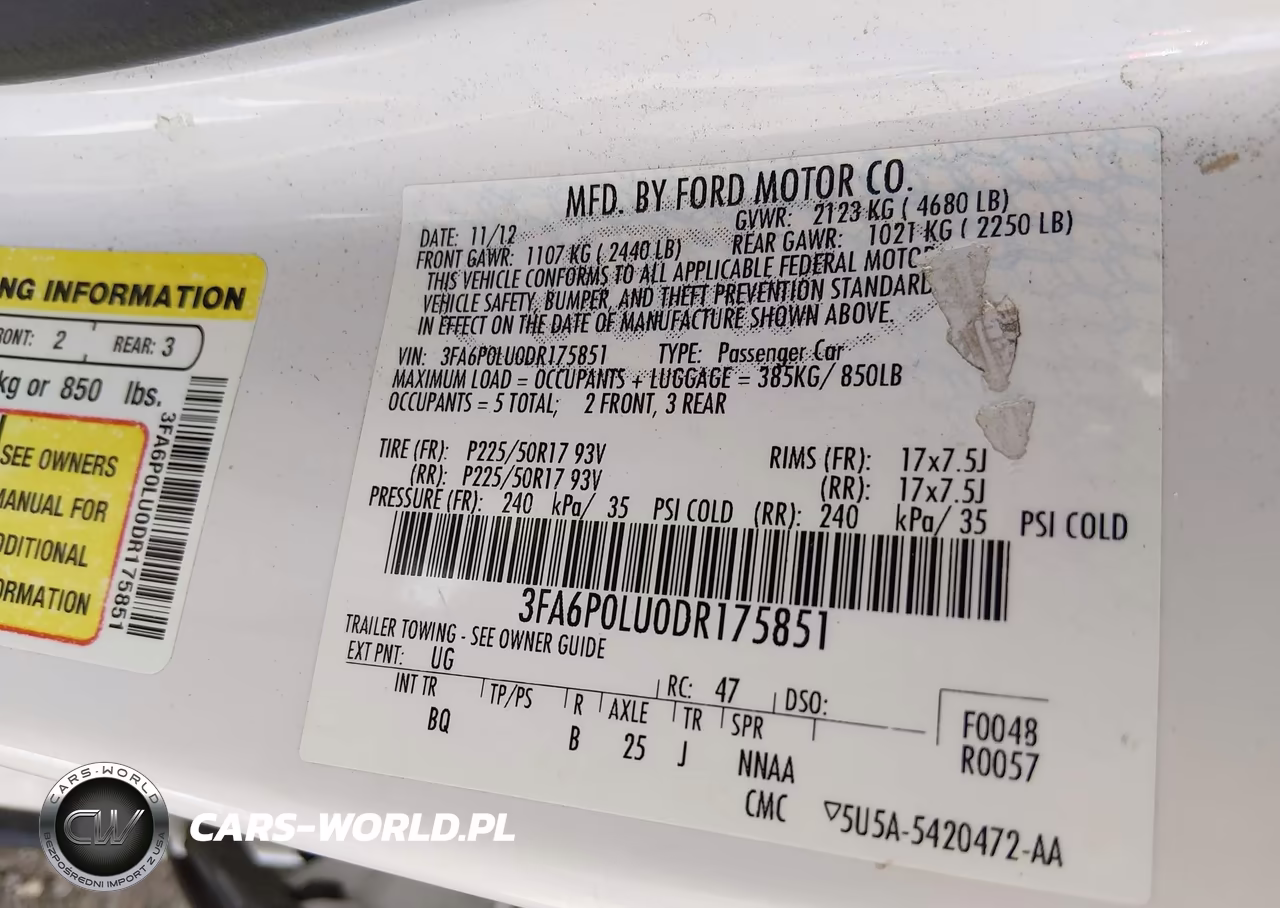 2013 Ford Fusion Hybrid Se VIN:3FA6P0LU0DR175851 - 9