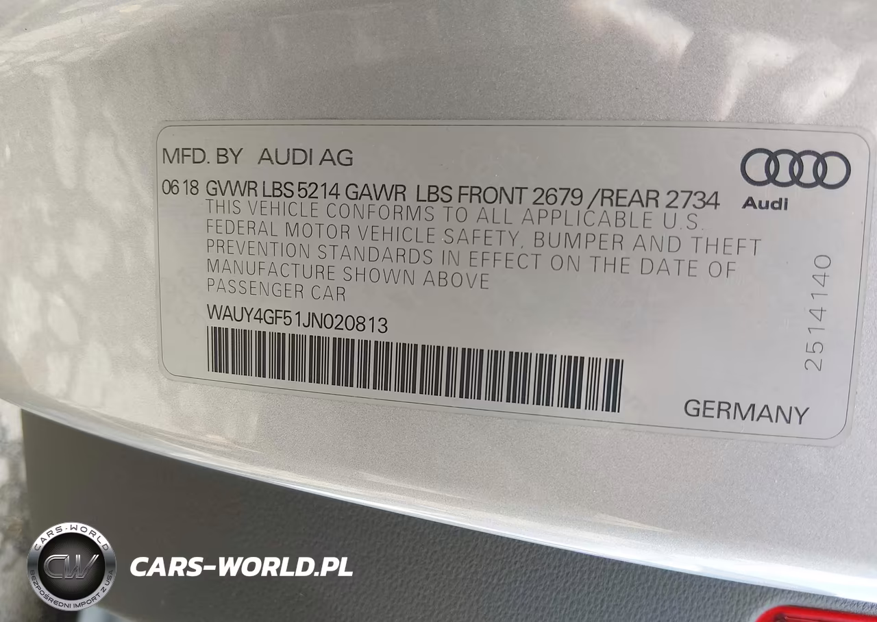 2018 Audi S5 3.0T Premium Plus VIN:WAUY4GF51JN020813 - 9