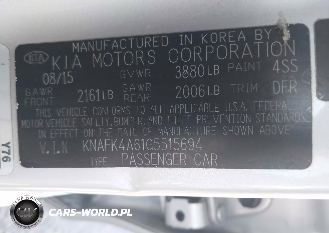 2016 Kia Forte Lx VIN:KNAFK4A61G5515694 - 9