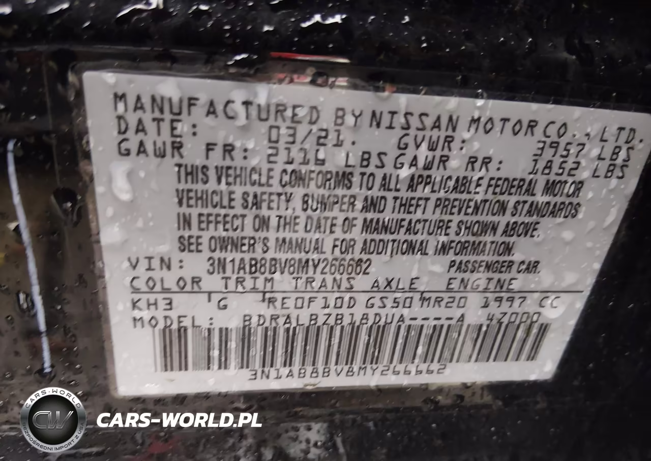 2021 Nissan Sentra S Xtronic Cvt VIN:3N1AB8BV8MY266662 - 9