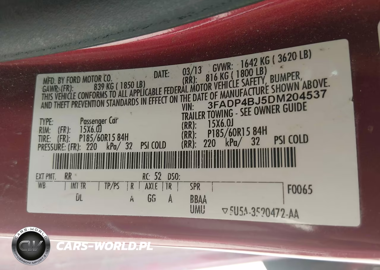 2013 Ford Fiesta Se VIN:3FADP4BJ5DM204537 - 9