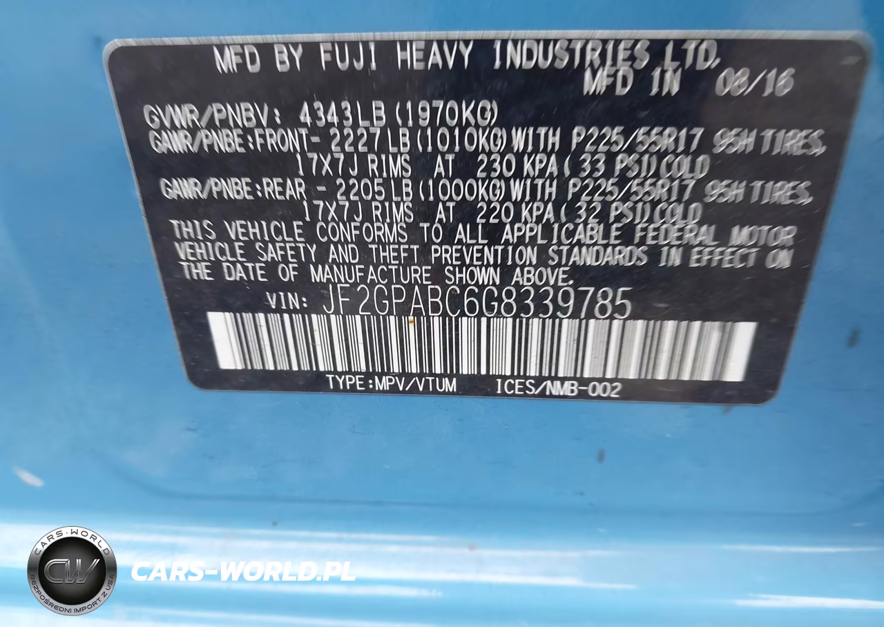 2016 Subaru Crosstrek 2.0I Premium VIN:JF2GPABC6G8339785 - 9