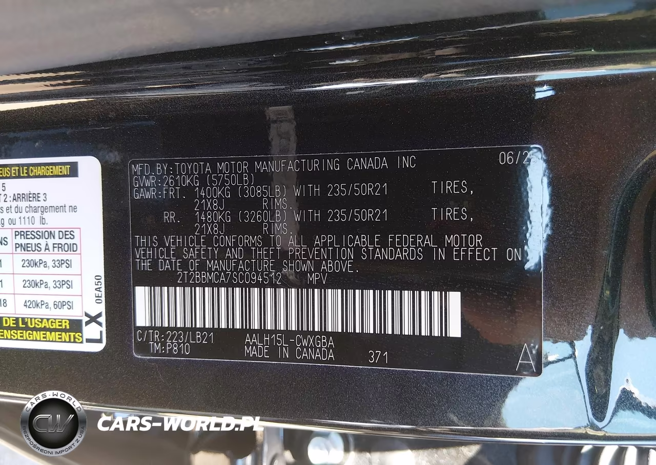 2025 Lexus Rx 350H Premium Plus VIN:2T2BBMCA7SC094512 - 9