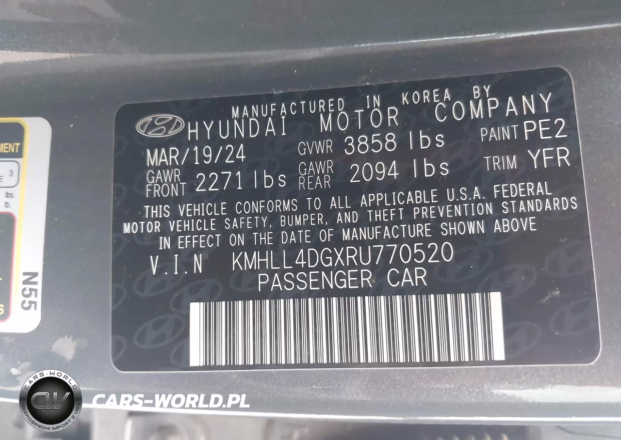 2024 Hyundai Elantra Se VIN:KMHLL4DGXRU770520 - 9