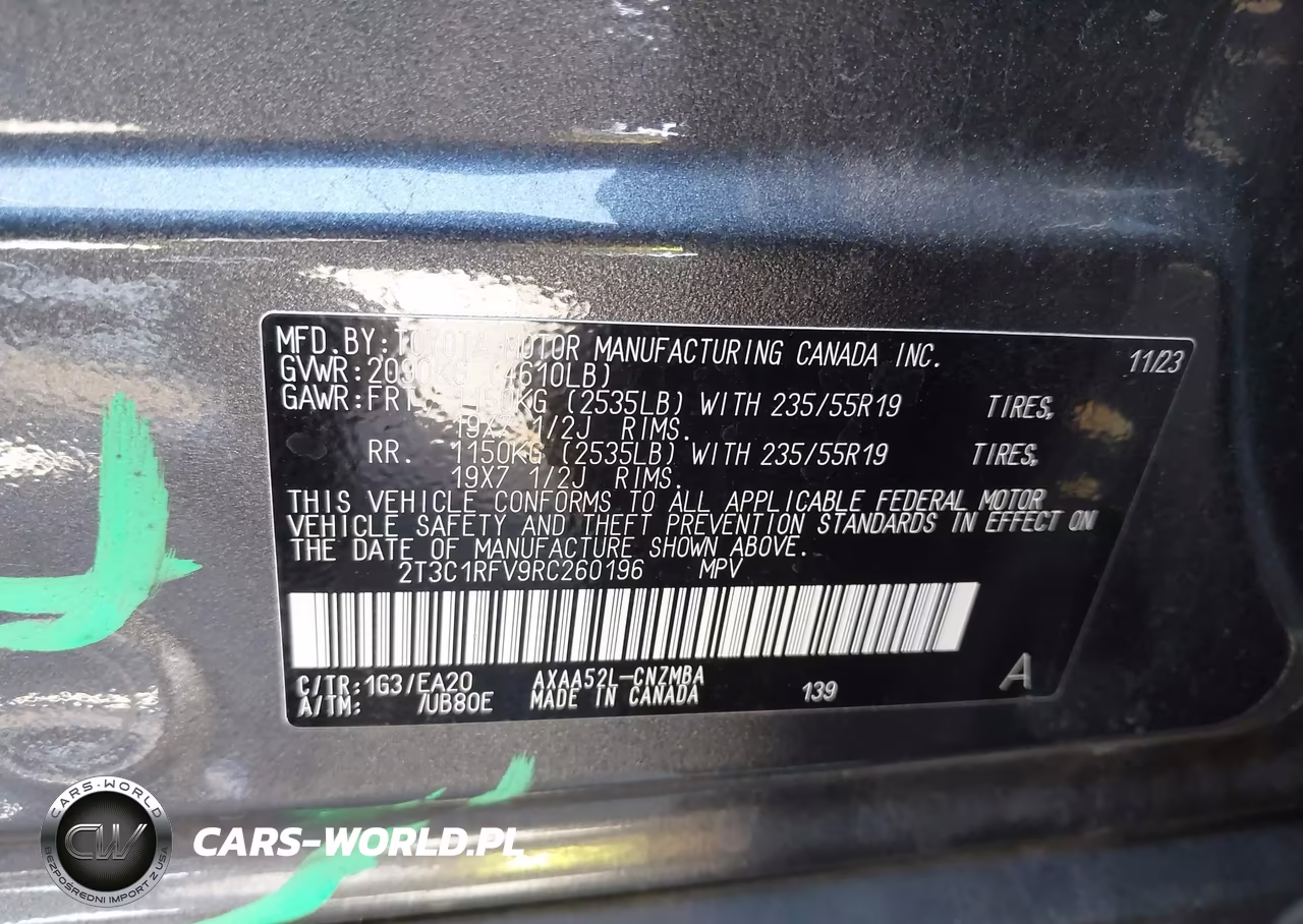 2024 Toyota Rav4 Xle Premium VIN:2T3C1RFV9RC260196 - 9