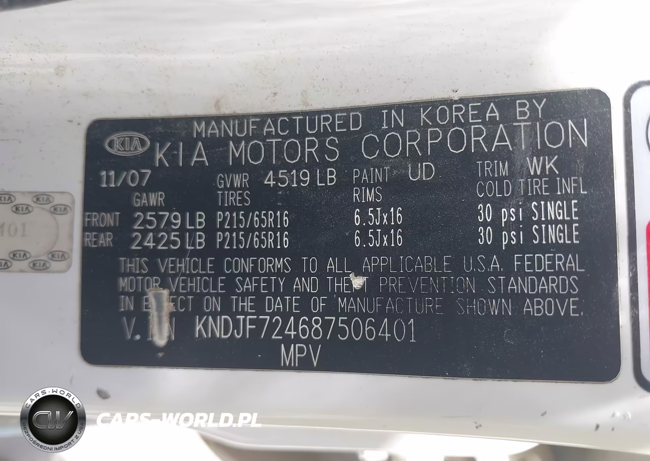 2008 Kia Sportage Lx VIN:KNDJF724687506401 - 9