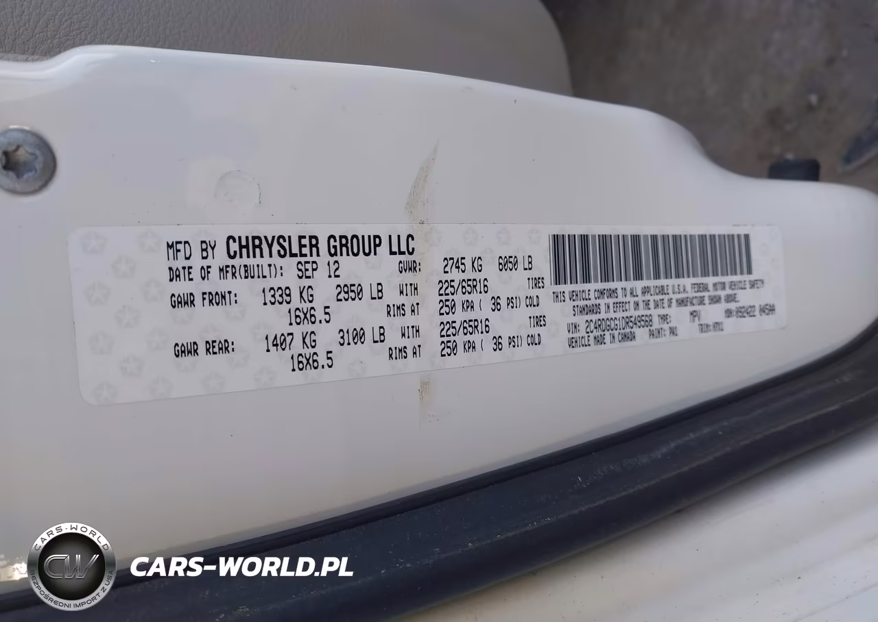 2013 Dodge Grand Caravan Sxt VIN:2C4RDGCG1DR549568 - 9