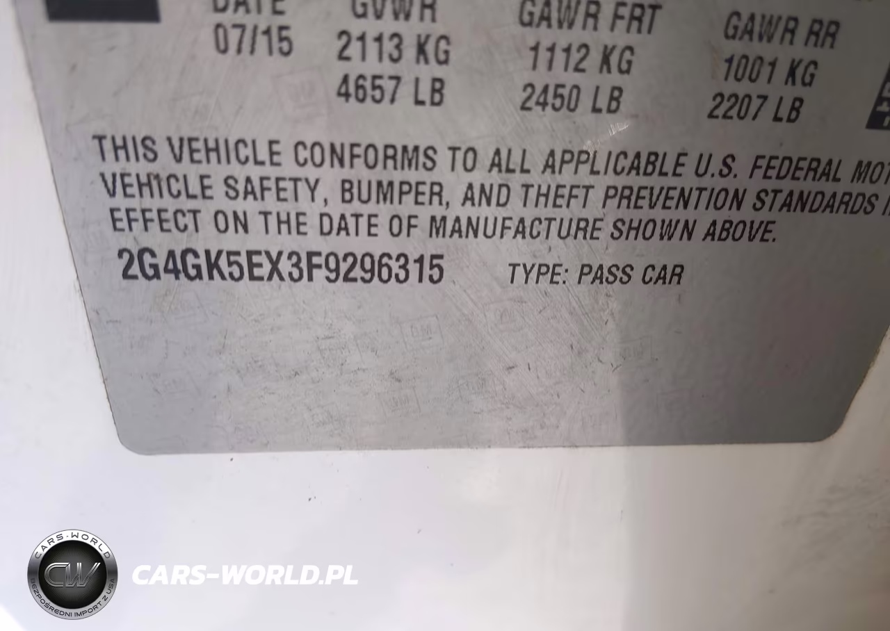 2015 Buick Regal Turbo VIN:2G4GK5EX3F9296315 - 9