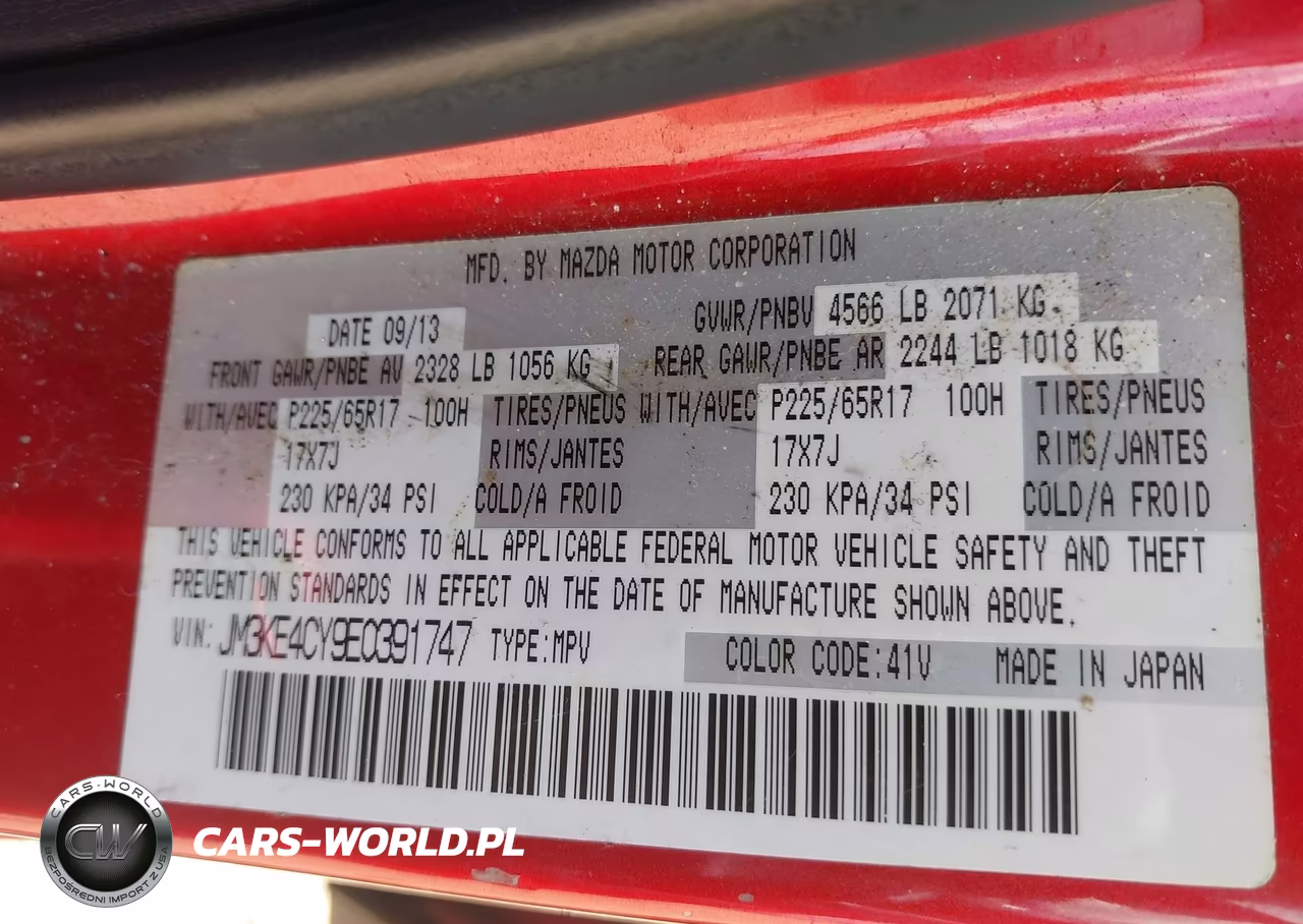 2014 Mazda Cx-5 Touring VIN:JM3KE4CY9E0391747 - 9