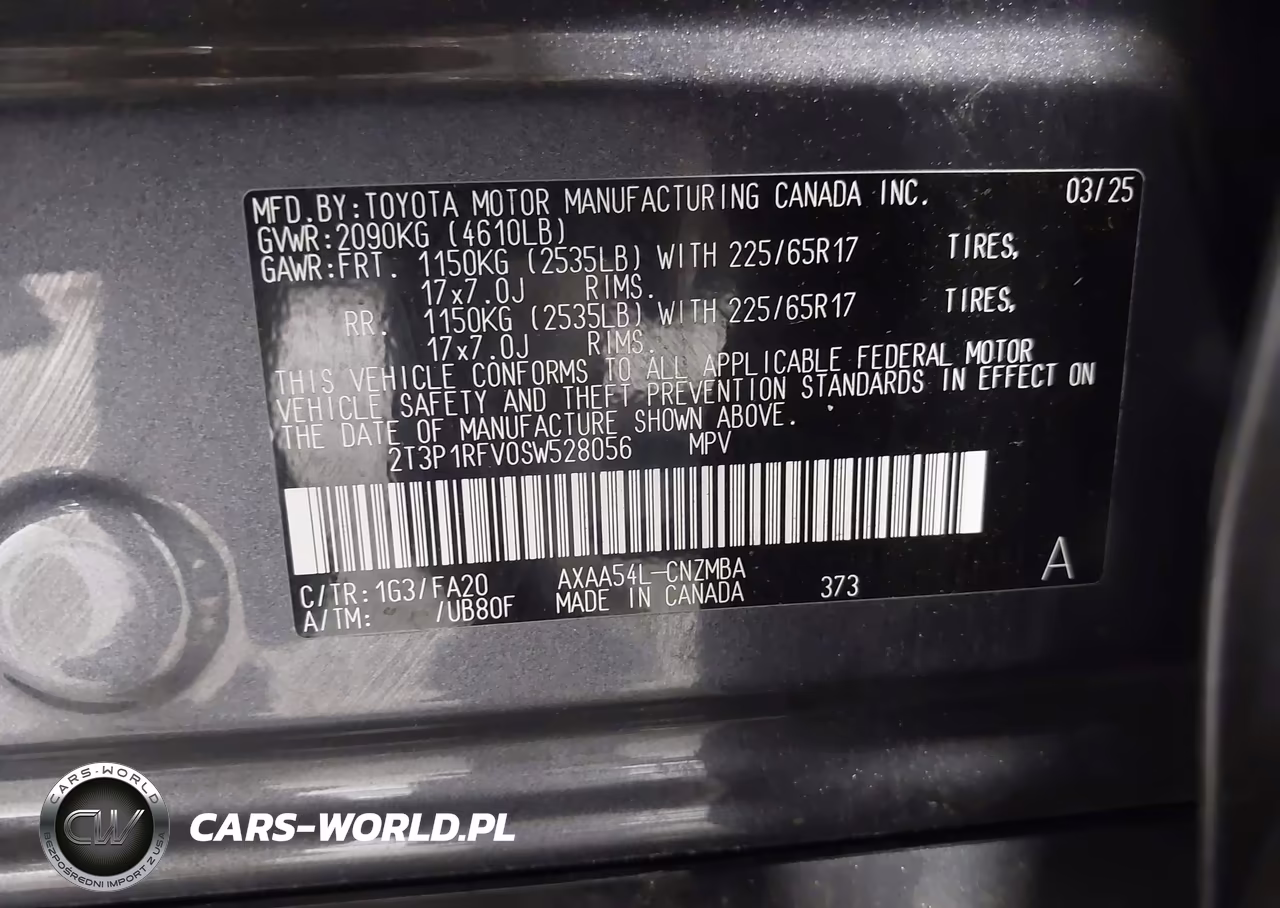 2025 Toyota Rav4 Xle VIN:2T3P1RFV0SW528056 - 9
