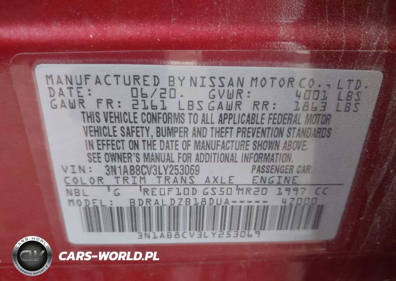 2020 Nissan Sentra Sv Xtronic Cvt VIN:3N1AB8CV3LY253069 - 9