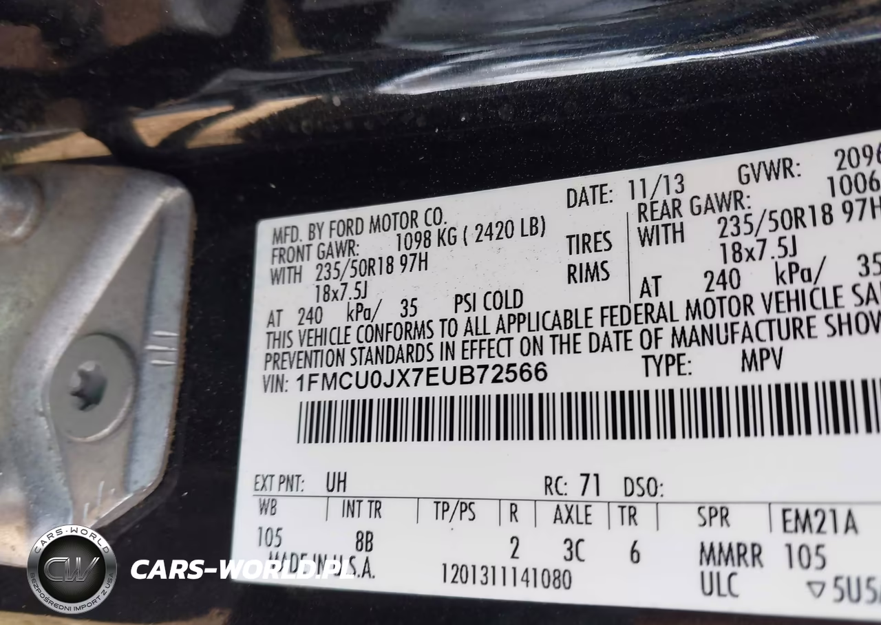 2014 Ford Escape Titanium VIN:1FMCU0JX7EUB72566 - 9