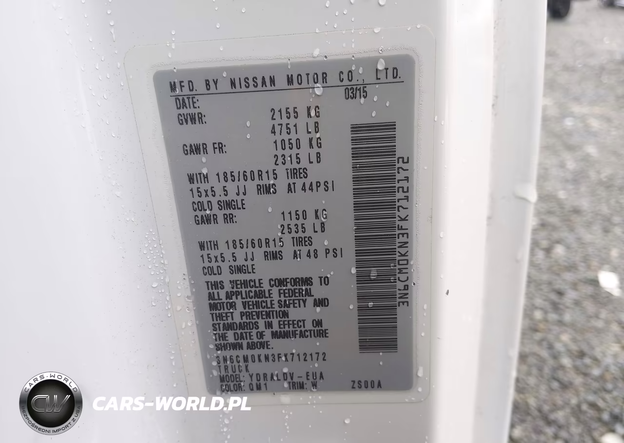 2015 Nissan Nv200 S VIN:3N6CM0KN3FK712172 - 9