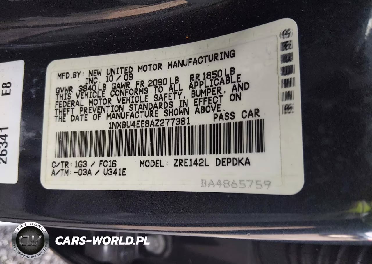 2010 Toyota Corolla Le VIN:1NXBU4EE8AZ277381 - 9