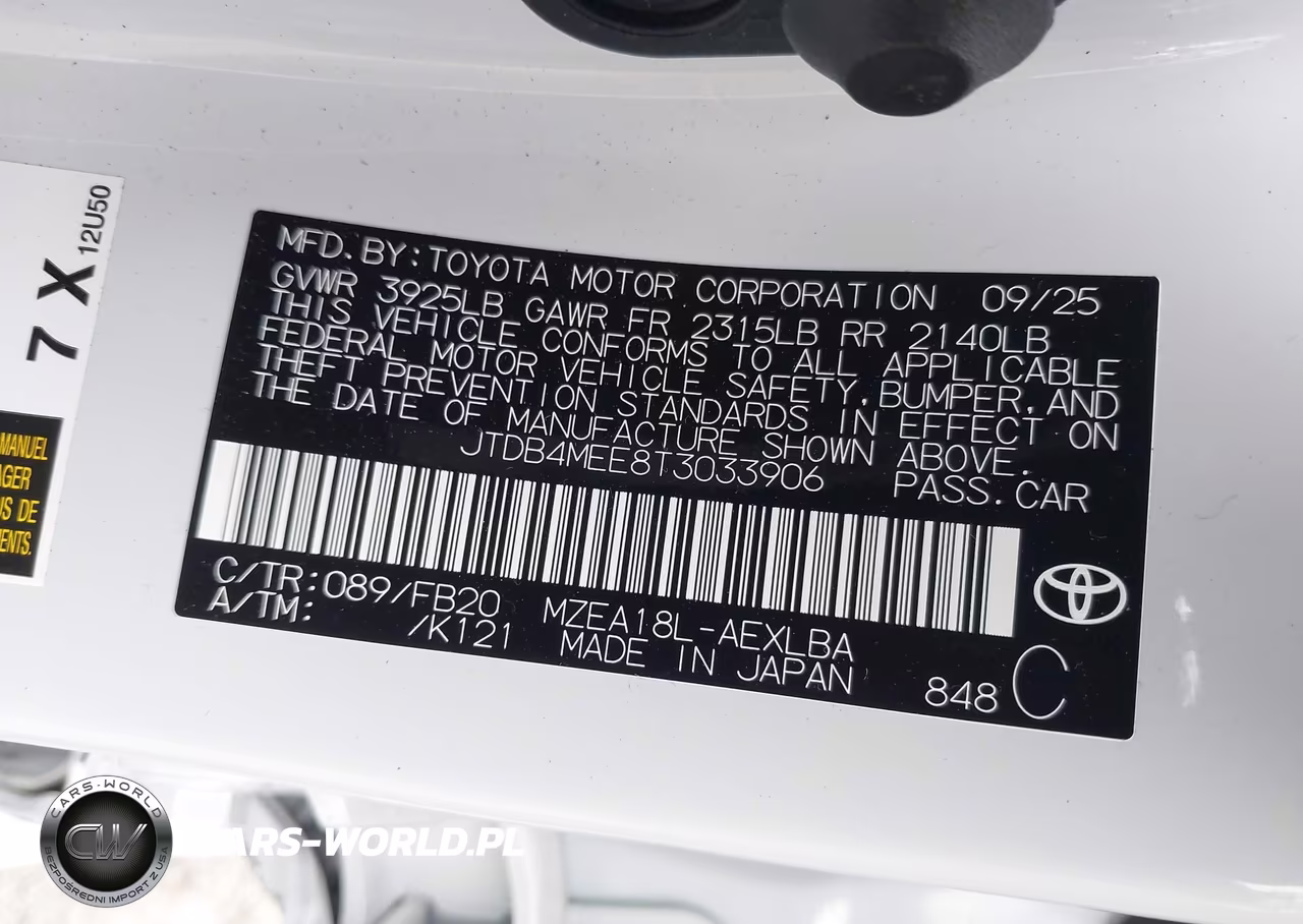 2026 Toyota Corolla Le VIN:JTDB4MEE8T3033906 - 9