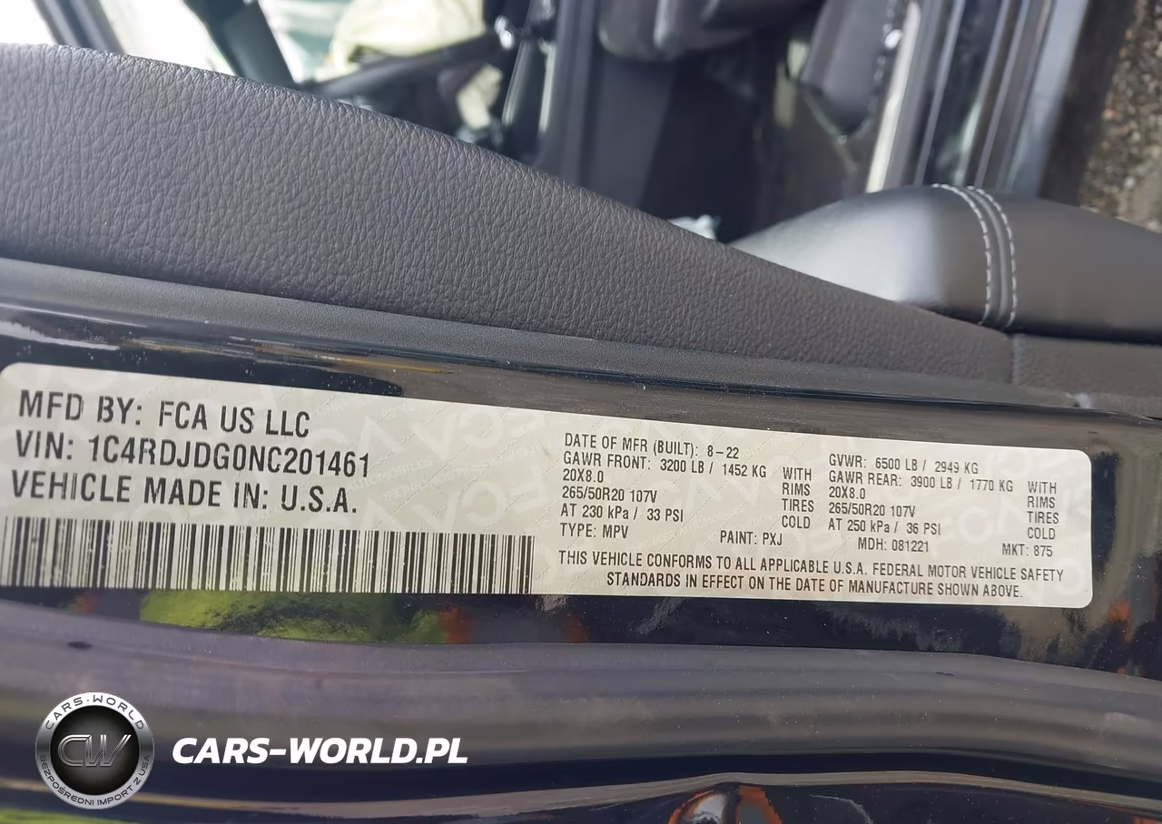 2022 Dodge Durango Gt Plus Awd VIN:1C4RDJDG0NC201461 - 9