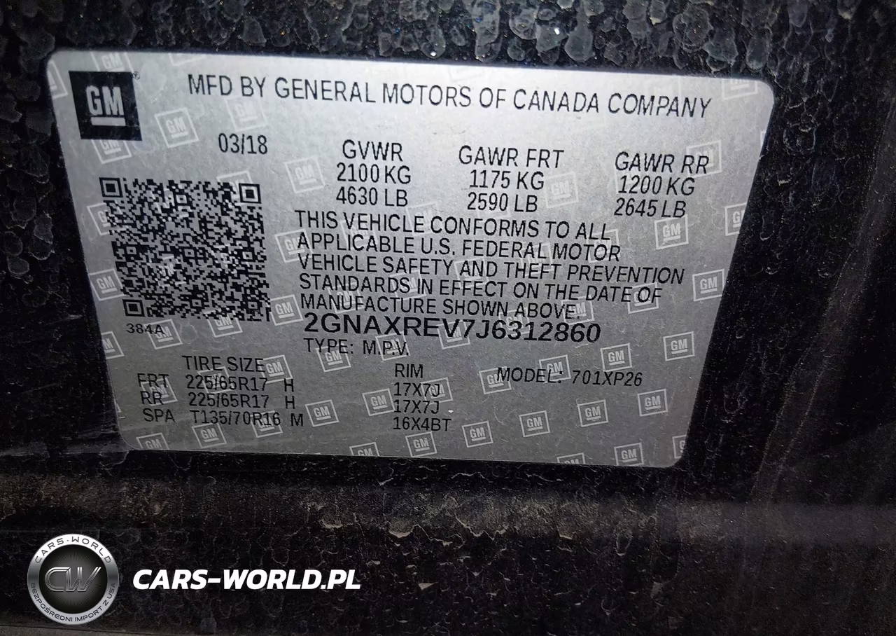 2018 Chevrolet Equinox Ls VIN:2GNAXREV7J6312860 - 9