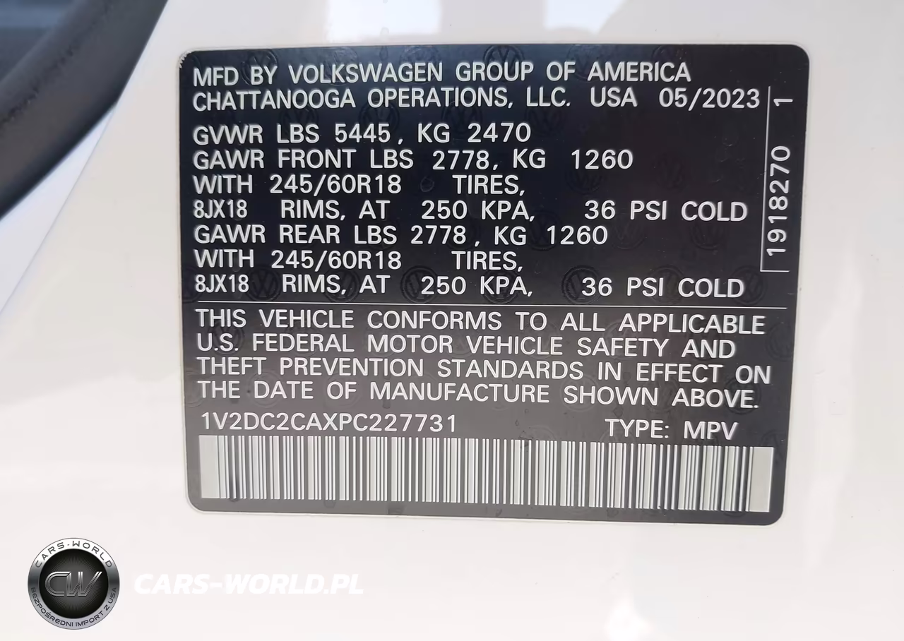 2023 Volkswagen Atlas Cross Sport 2.0T Se VIN:1V2DC2CAXPC227731 - 9