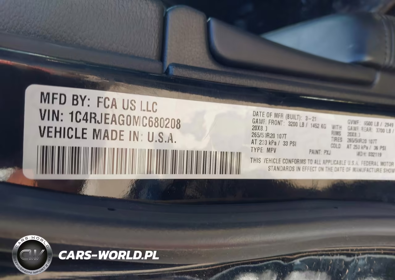 2021 Jeep Grand Cherokee Laredo X 4X2 VIN:1C4RJEAG0MC680208 - 9