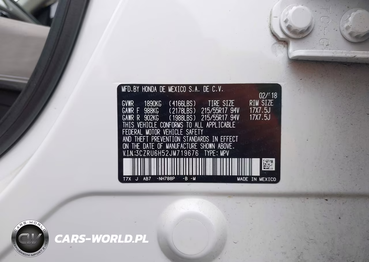 2018 Honda Hr-V Ex VIN:3CZRU6H52JM719676 - 9