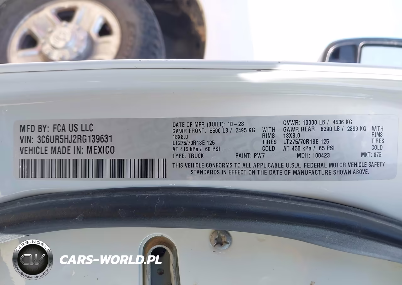 2024 Ram 2500 Tradesman 4X4 8' Box VIN:3C6UR5HJ2RG139631 - 9