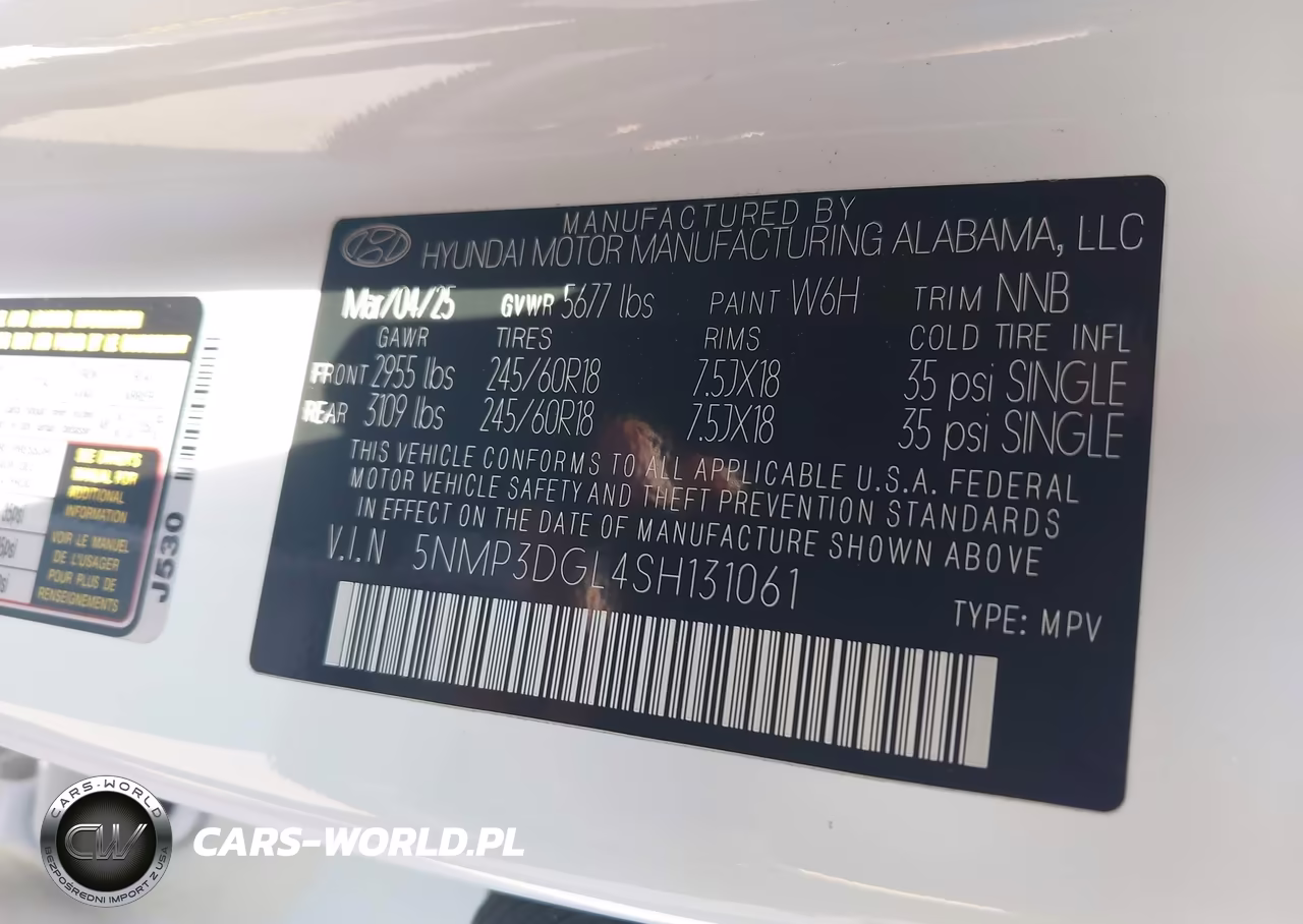 2025 Hyundai Santa Fe Xrt VIN:5NMP3DGL4SH131061 - 9