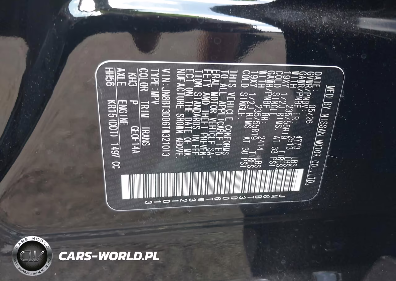2026 Nissan Rogue Platinum VIN:JN8BT3DD6TW321013 - 9