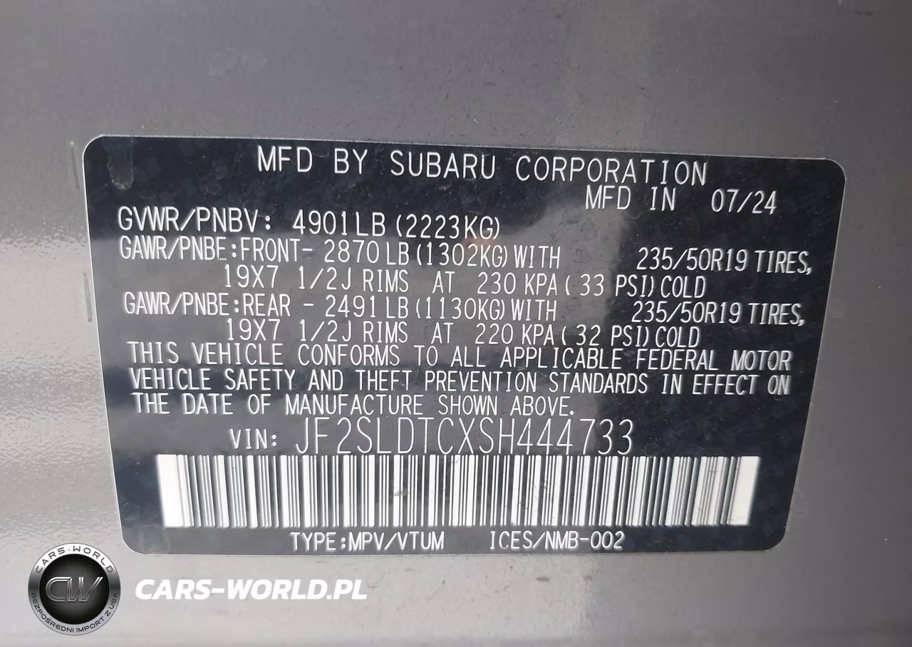 2025 Subaru Forester Touring VIN:JF2SLDTCXSH444733 - 9