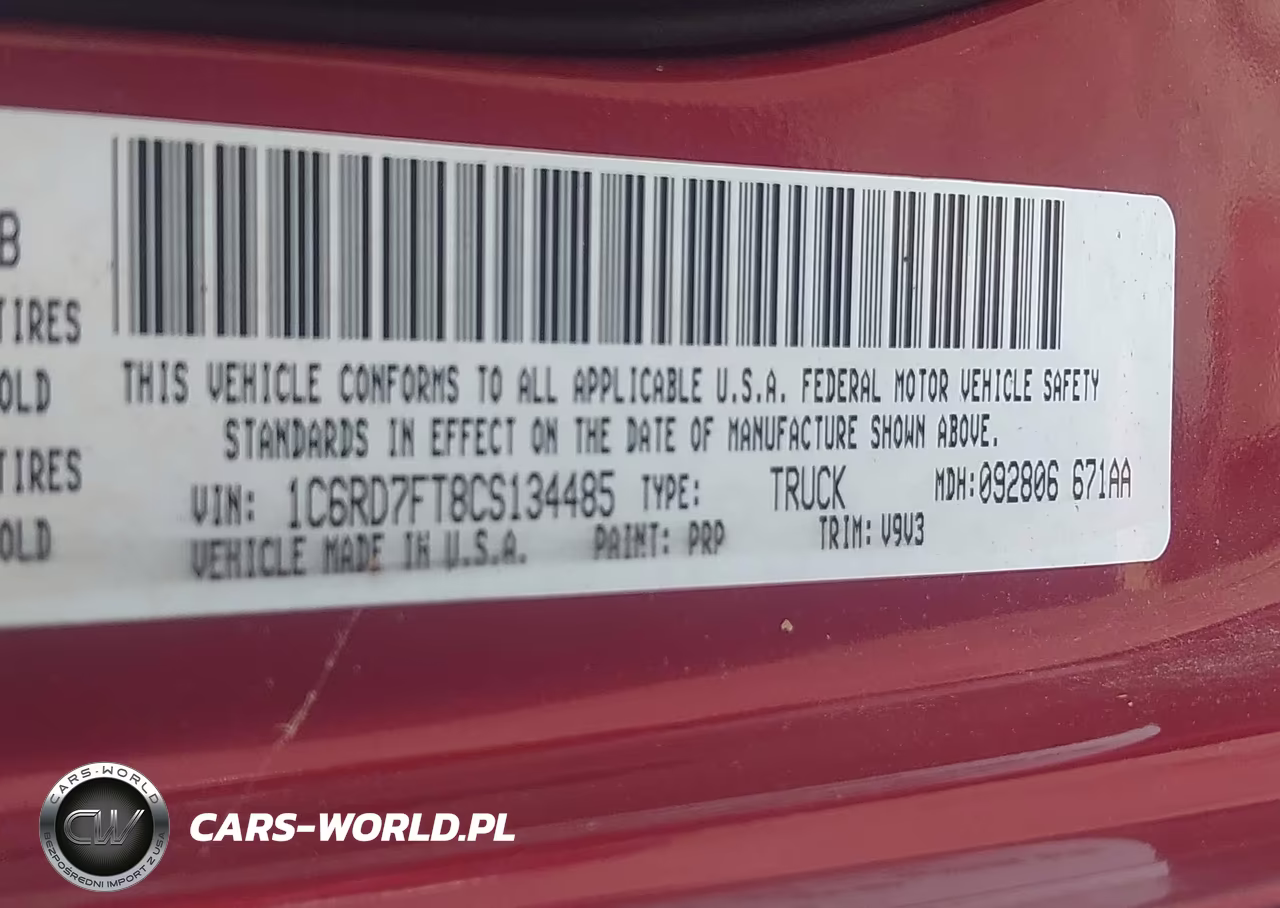 2012 Ram 1500 Express VIN:1C6RD7FT8CS134485 - 9