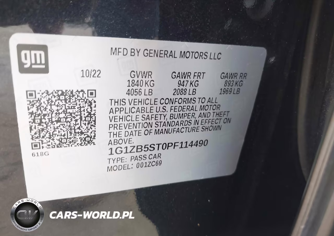 2023 Chevrolet Malibu Fwd Ls VIN:1G1ZB5ST0PF114490 - 9