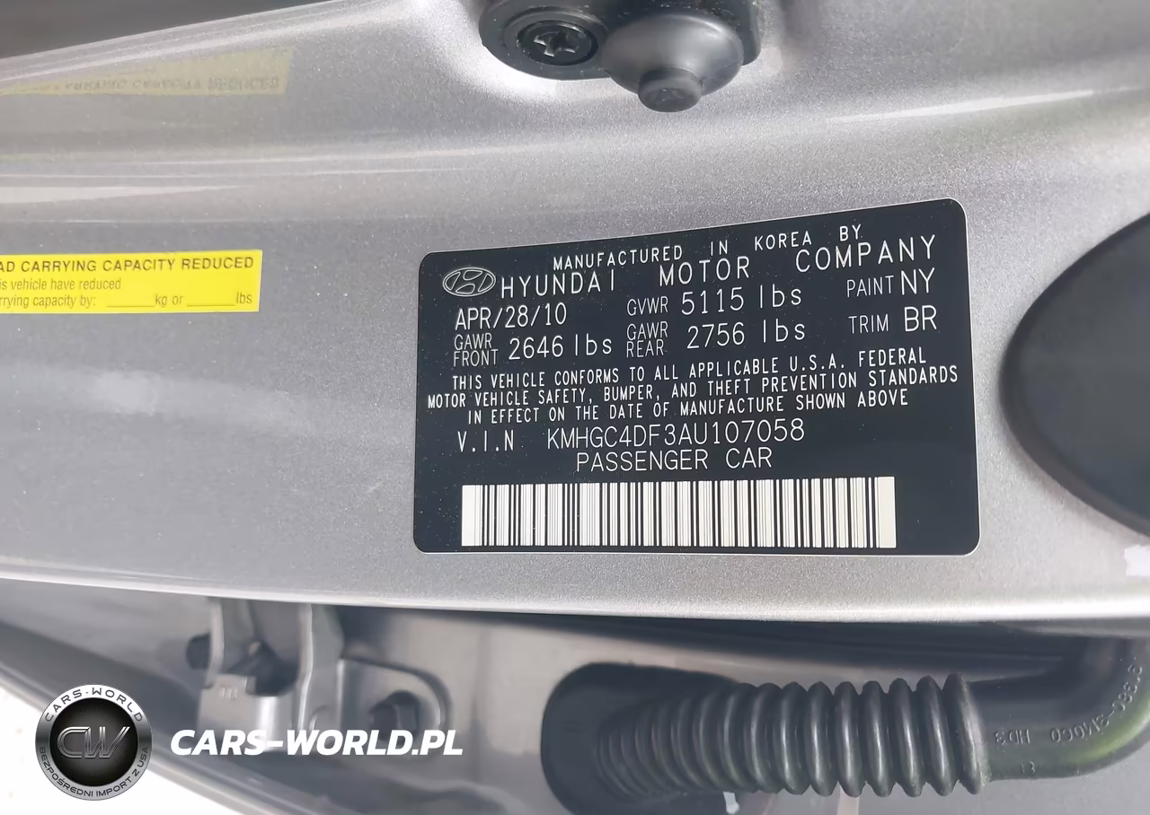 2010 Hyundai Genesis 4.6 VIN:KMHGC4DF3AU107058 - 9